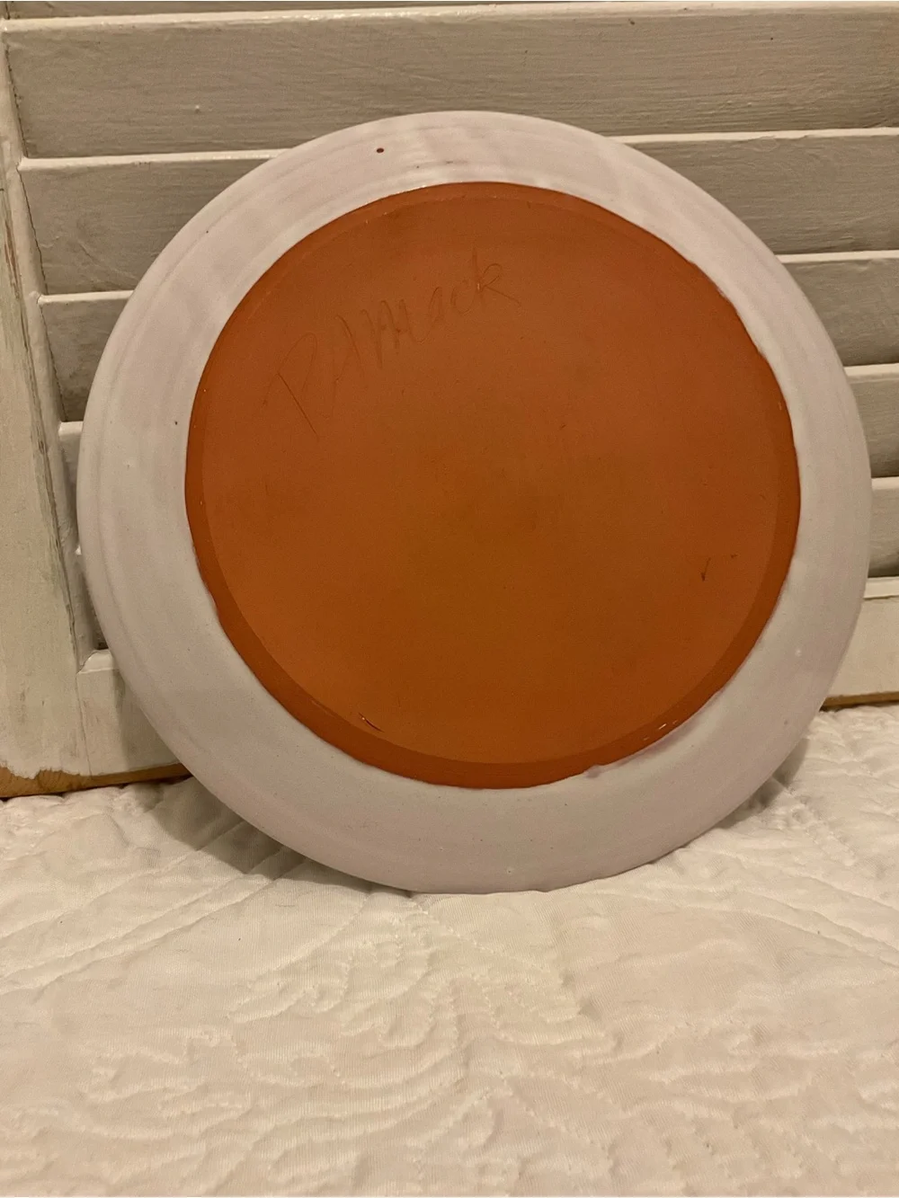 Hand-Painted Pottery Plate 9 inch